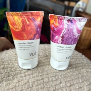 Duo of Vor Sunrise Rituals & Sunset Rituals Shampoo and Condit. 25ml ea Sealed!